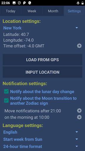Lunar calendar Dara-Lite screenshot 5