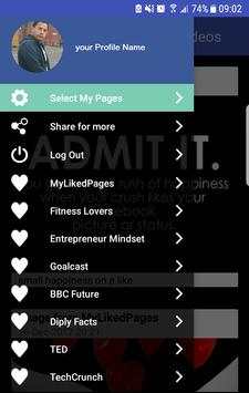 My Liked pages Manager for Facebook pages app. screenshot 2