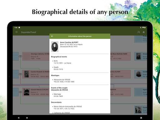 Family Tree Explorer Viewer – for the PC software screenshot 11