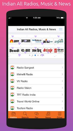 Indian All Radios, Music & All Indian Newspapers screenshot 6