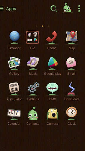 Monster Bean GO Launcher Theme screenshot 2