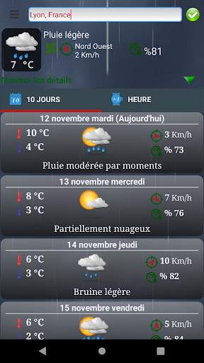 ClosestWeather Météorologiques screenshot 1