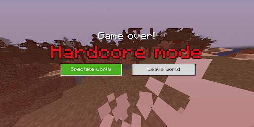 Hardcore Mod for Minecraft pe screenshot 1