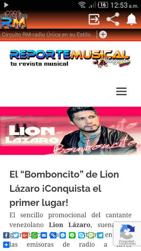 Reporte Musical screenshot 1