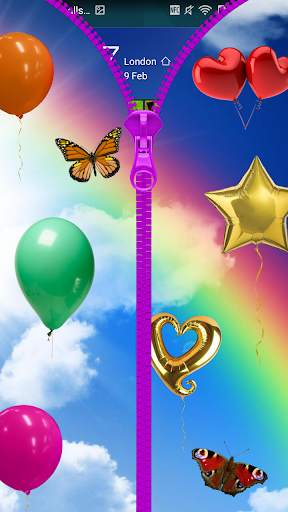 Balloons lock screen prank 1 تصوير الشاشة