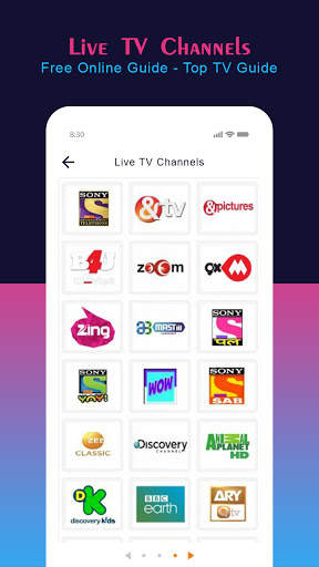 Live TV Channels Free Online Guide screenshot 2