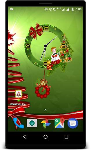 Christmas clock live wallpaper screenshot 6