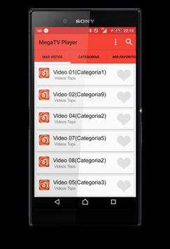 MegaTV Player 1 تصوير الشاشة