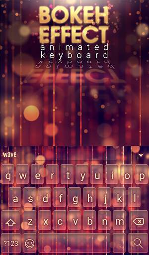 Bokeh Effect Animated Keyboard screenshot 2