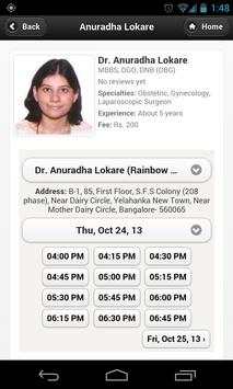 Dr Anuradha Lokare Appointment screenshot 2