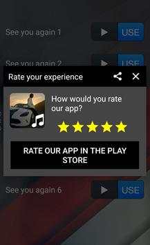 See you again Ringtones screenshot 3