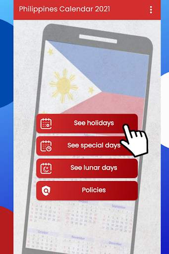 Philippines calendar 2021 for mobile free screenshot 1
