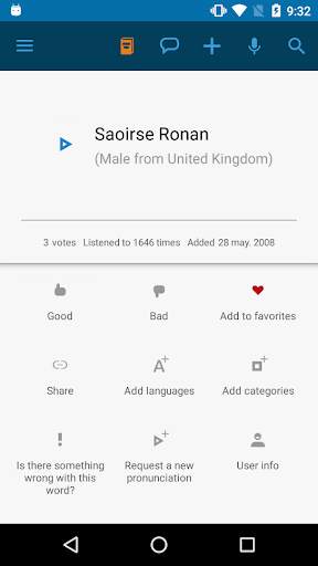 Forvo Pronunciation Guide screenshot 4