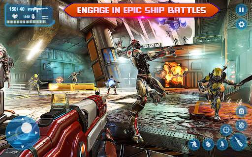 Sci-Fi Cover Fire 3D Shooting screenshot 1