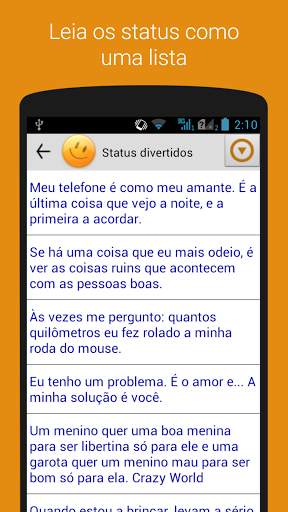 Status para todas as ocasiões screenshot 2