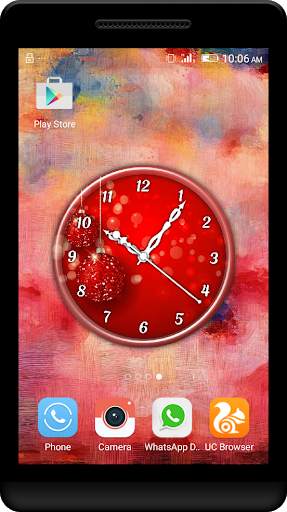 Red Clock Live Wallpaper screenshot 2