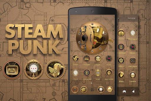 Steam Punk Go Launcher Theme screenshot 5