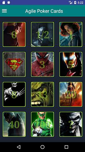 Agile Poker Cards with Superhero Themes screenshot 8