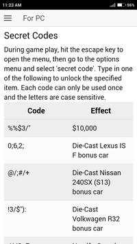 Cheat Code for Need for Speed Undercover Games NFS screenshot 3