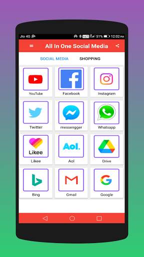 All In One Social Media App 2021- All Shopping App screenshot 1