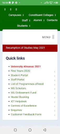 Moi University Student App скриншот 4