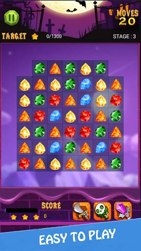 Witch Diamond Legend - Match 3 Jewel Games screenshot 1