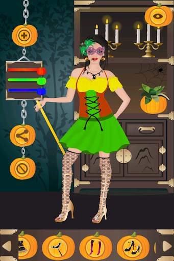 Halloween Girl Dress Up Game screenshot 3