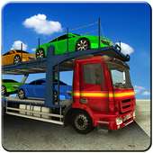 Real car transporter 2017 3D Truck simulator game logo