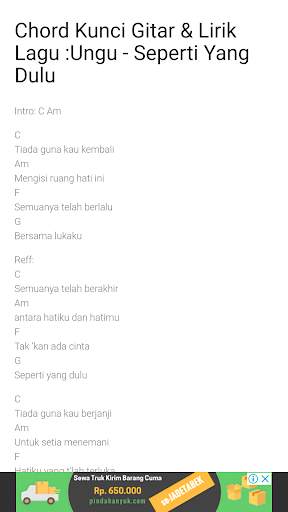 Chord Gitar Ungu (Lirik Lagu & Kunci Gitar) screenshot 5