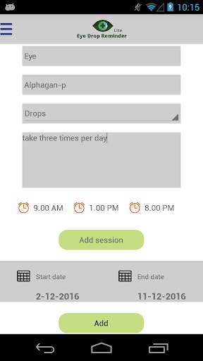 Eye Drop Reminder Lite screenshot 4