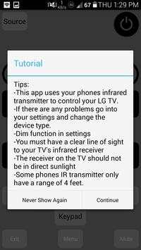 IR LG TV Remote screenshot 3