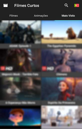 Filmes curtos screenshot 1