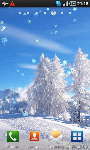 Photo Snow Live Wallpaper screenshot 1