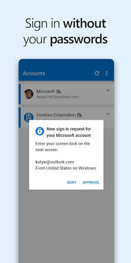Microsoft Authenticator screenshot 1