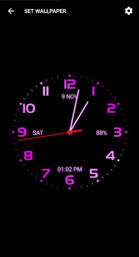 Analog Clock Live Wallpaper - Digital Clock screenshot 6