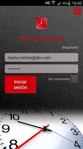 Parte de Horas screenshot 1