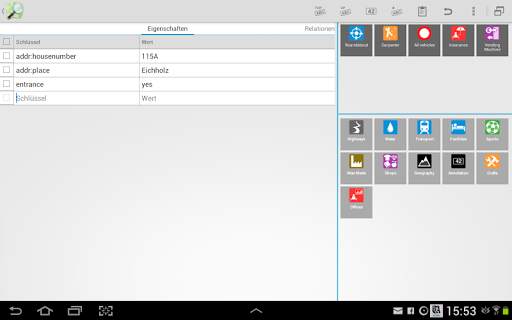 Vespucci - edytor OSM screenshot 10