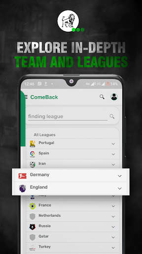 Comeback | Soccer Live Scores screenshot 6
