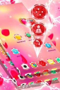 Pink Floating Hearts Launcher screenshot 2