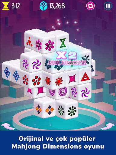 Mahjongg Dimensions - 3D Bulmaca Oyunu screenshot 8