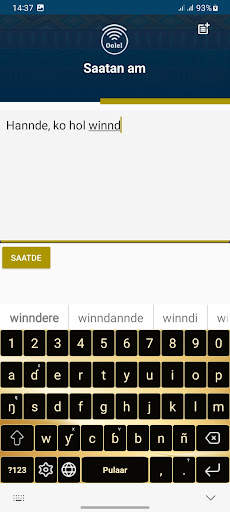 Fulah Keyboard (Fulfulde) screenshot 1