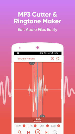 MP3 Cutter - Ringtone Maker And Audio Editor 1 تصوير الشاشة