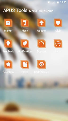 The palm trees theme for APUS screenshot 3