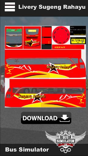 Livery bussid SHD sugeng rahayu screenshot 3