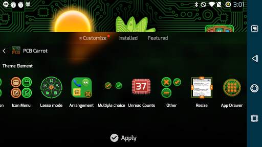 PCB Carrot ⁞ TSF Shell 3 Theme स्क्रीनशॉट 10