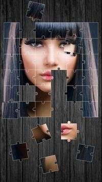 Pretty Cute Girls Faces Puzzle screenshot 1