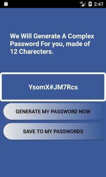 Password Generator 4 تصوير الشاشة