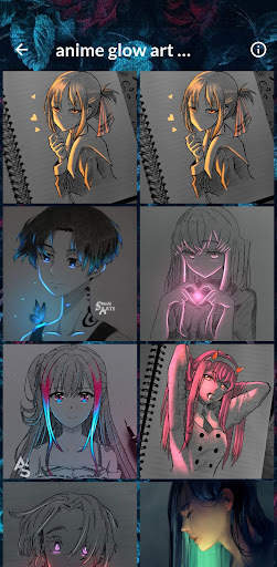 anime glow art wallpaper screenshot 3