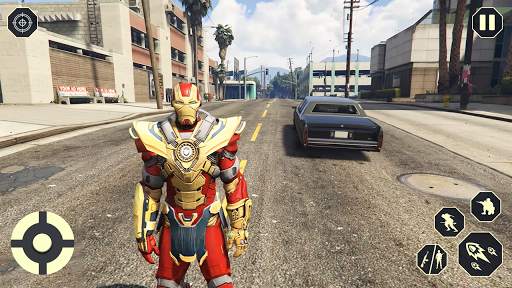 Super Rope Hero Fire Fighter - Gangstar Crime Free screenshot 1