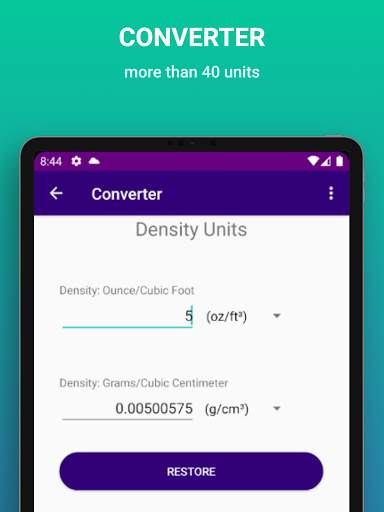 Density Mass Volume screenshot 9